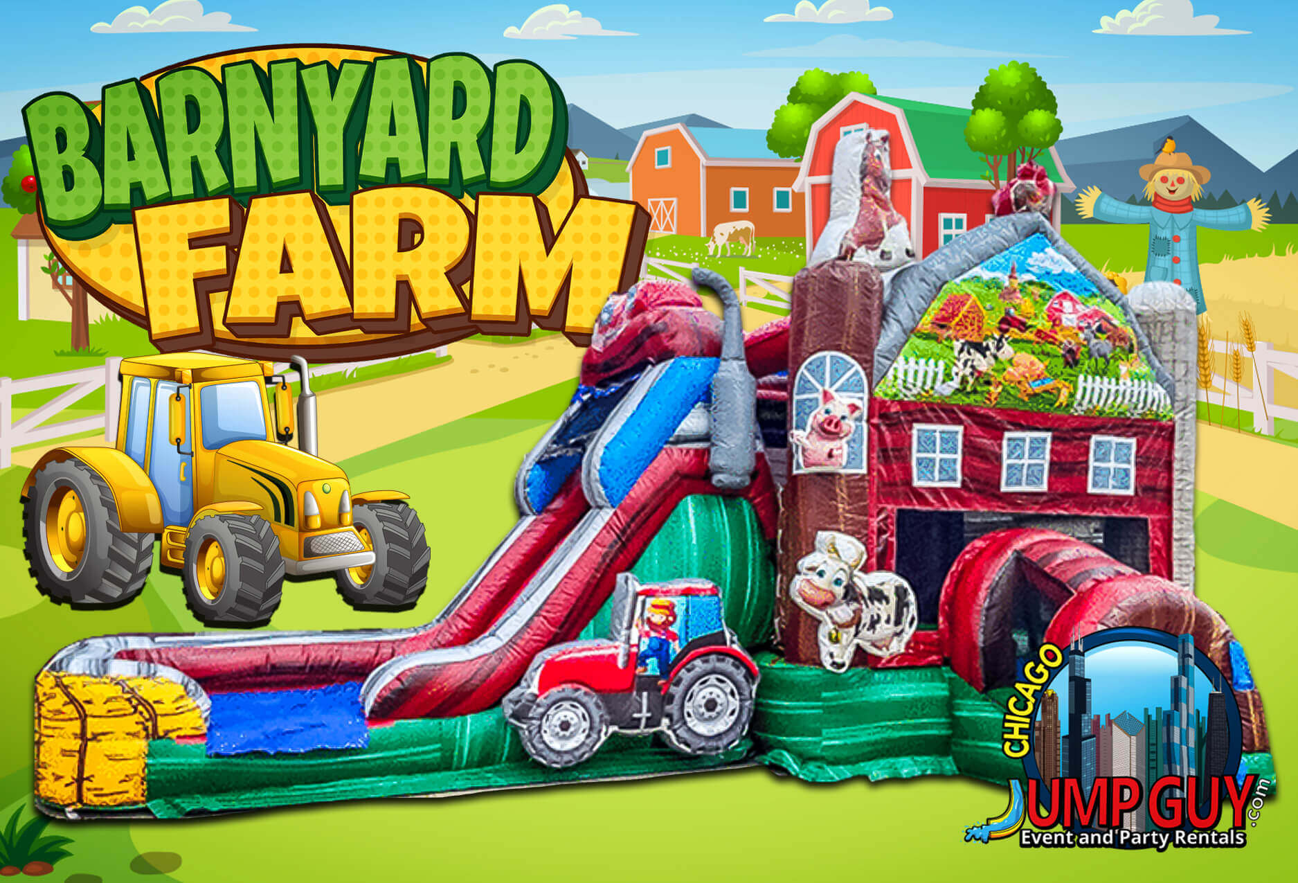 Barnyard Farm Combo inflatable rental by Jump Guy Party Rentals