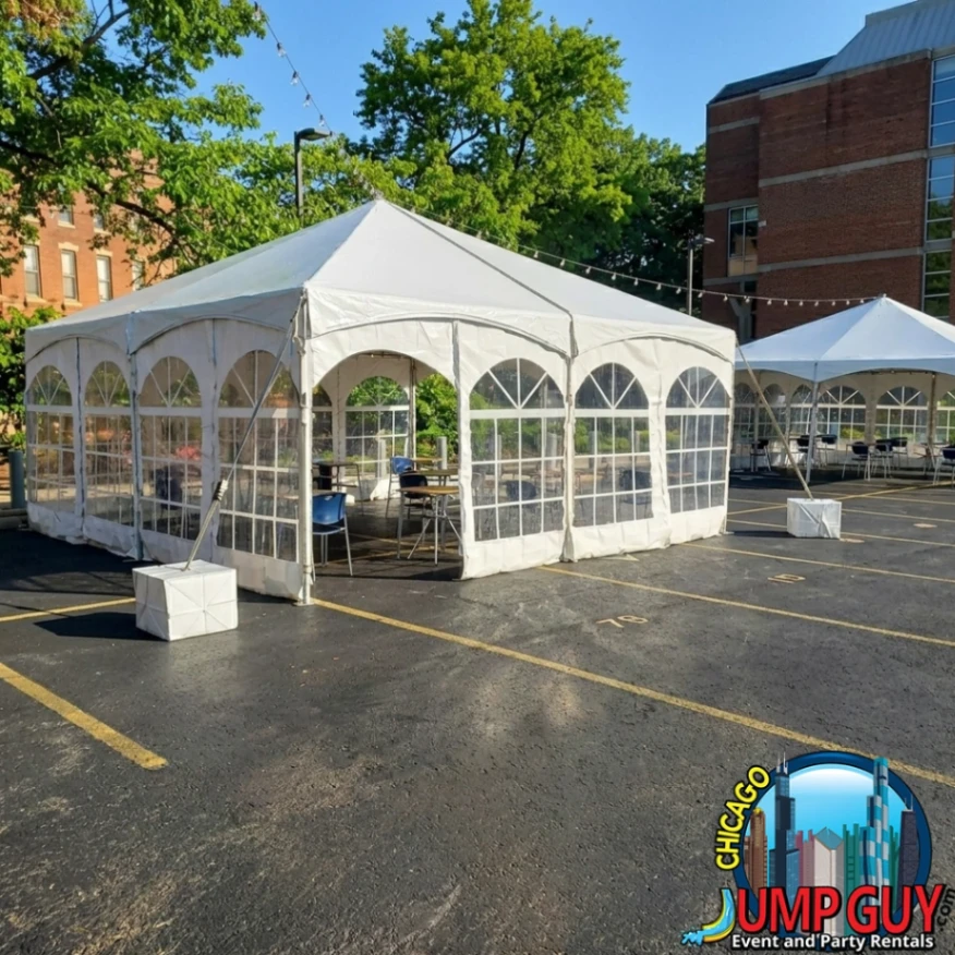 20x30 keder frame tent mid size event rental for Barrington IL events in ZIP code 60010