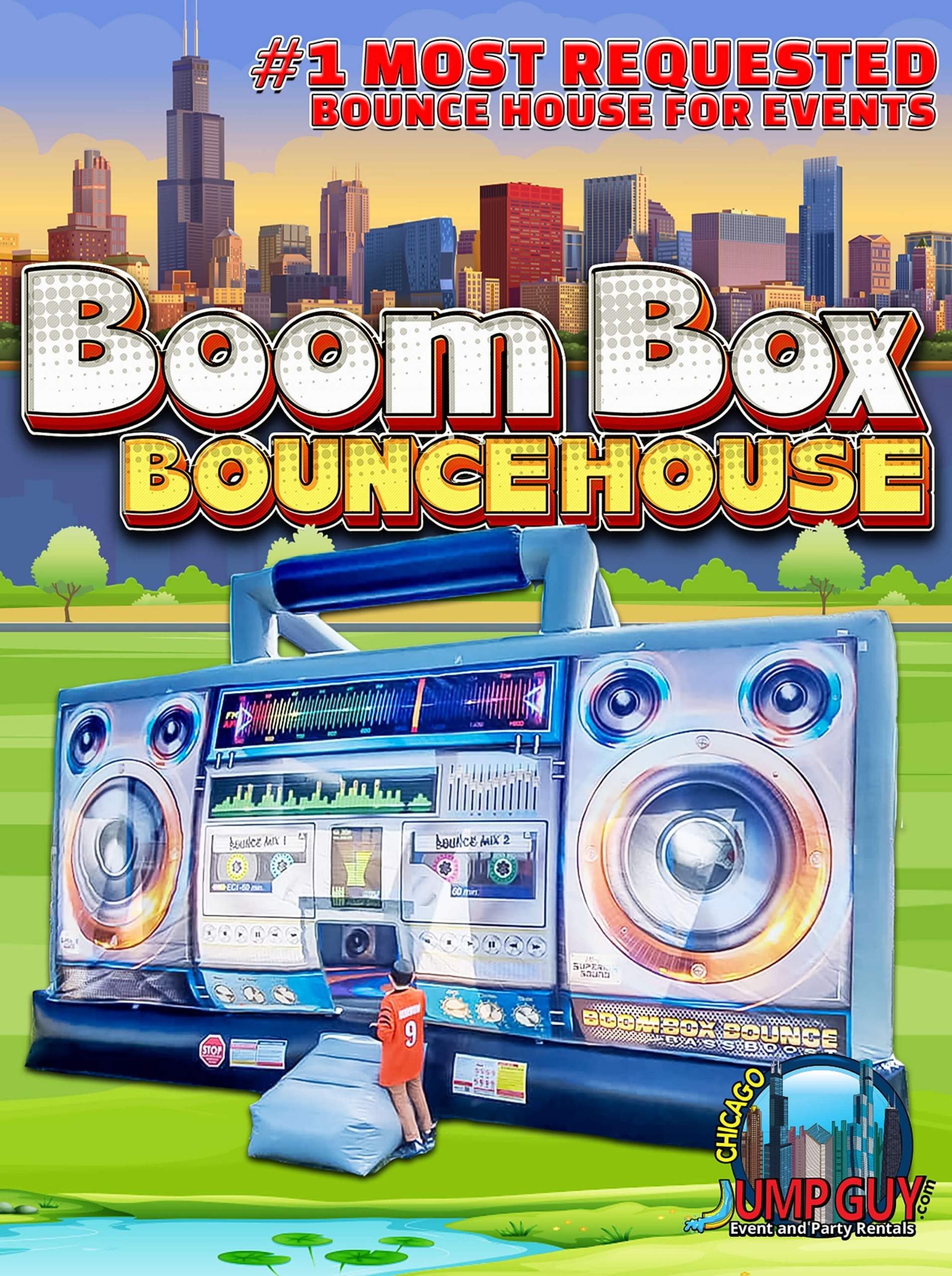 boombox bounce house most requested rental for Barrington IL events in ZIP code 60010