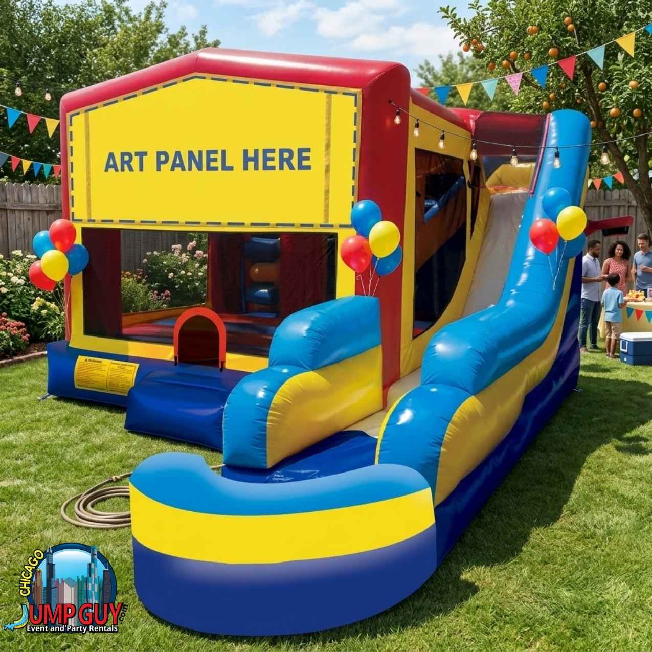 Bounce Water Slide 7n1 WET rental for Barrington IL events in ZIP code 60010
