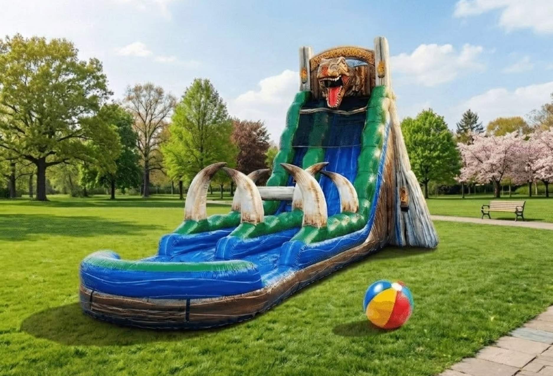 dual lane racing water slide park district rental for Barrington IL events in ZIP code 60010