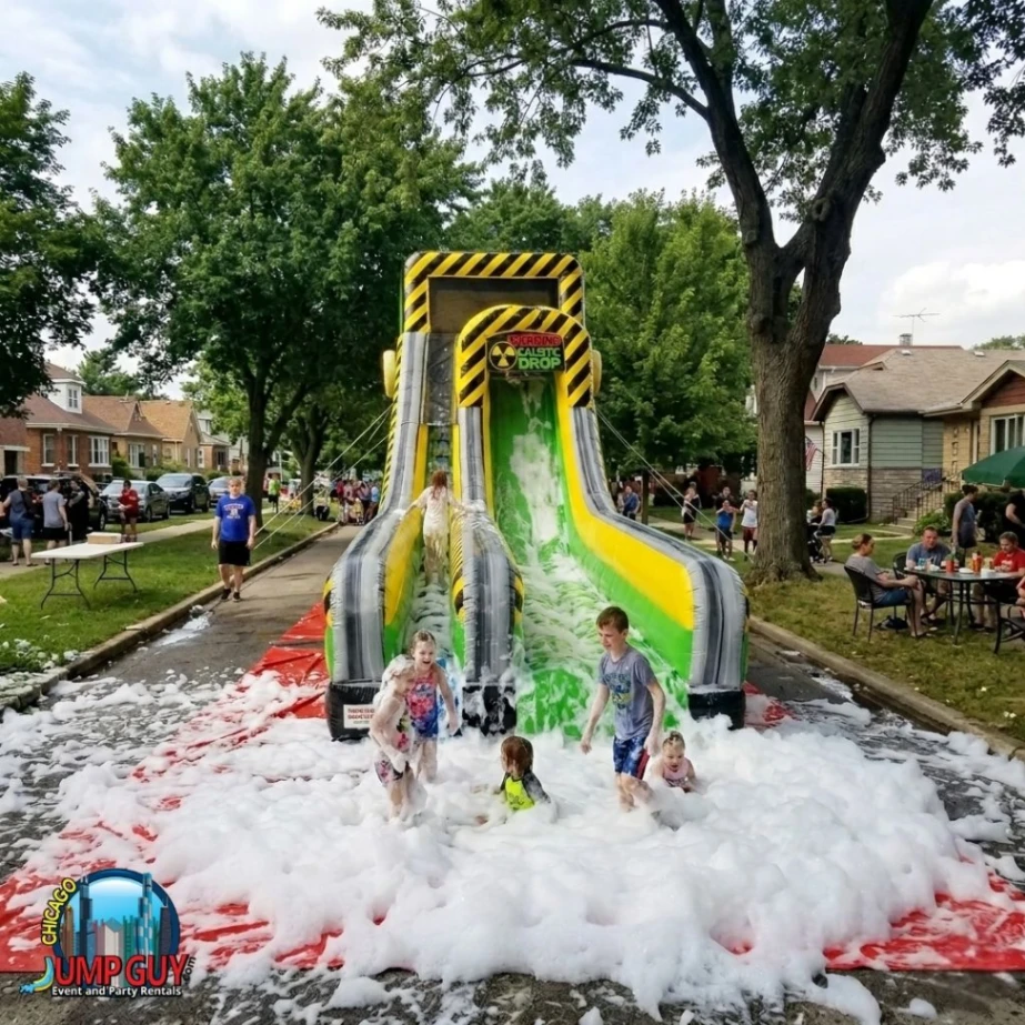 foam water slide rental for Barrington IL events in ZIP code 60010