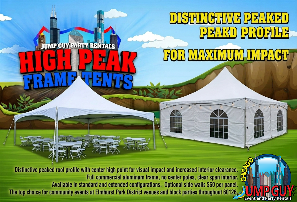 high peak frame tent rental for Barrington IL events in ZIP code 60010
