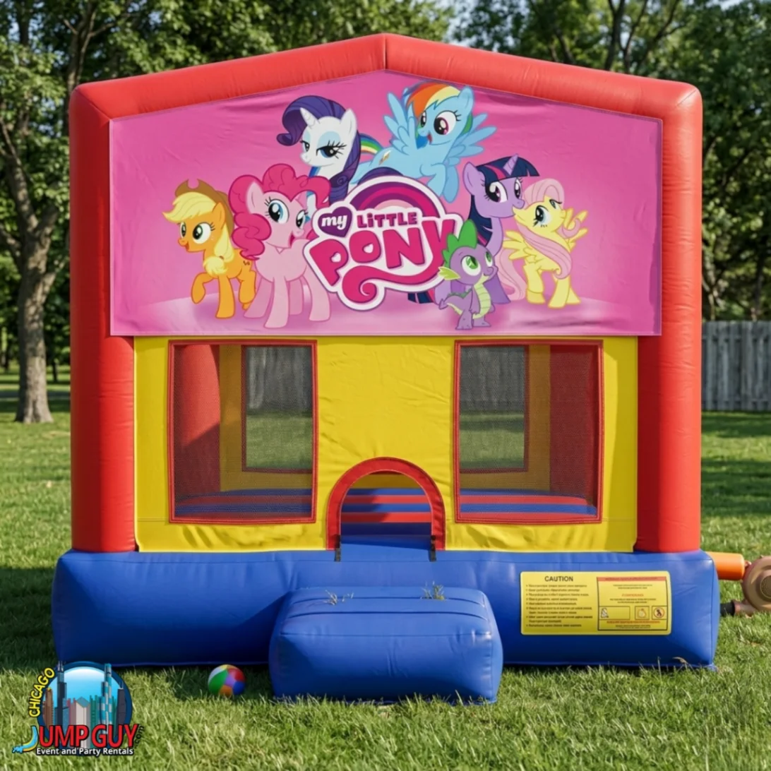 My Little Pony Bounce House rental for Barrington IL events in ZIP code 60010