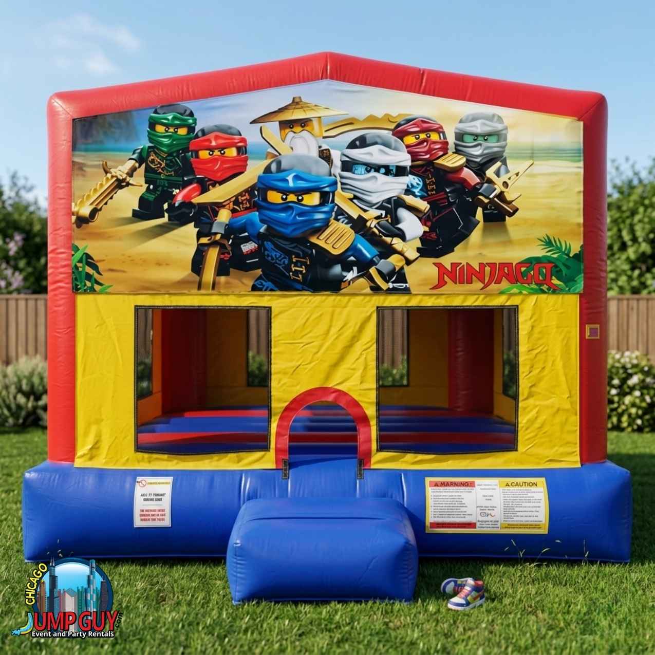 Ninjago Bounce House rental for Barrington IL events in ZIP code 60010