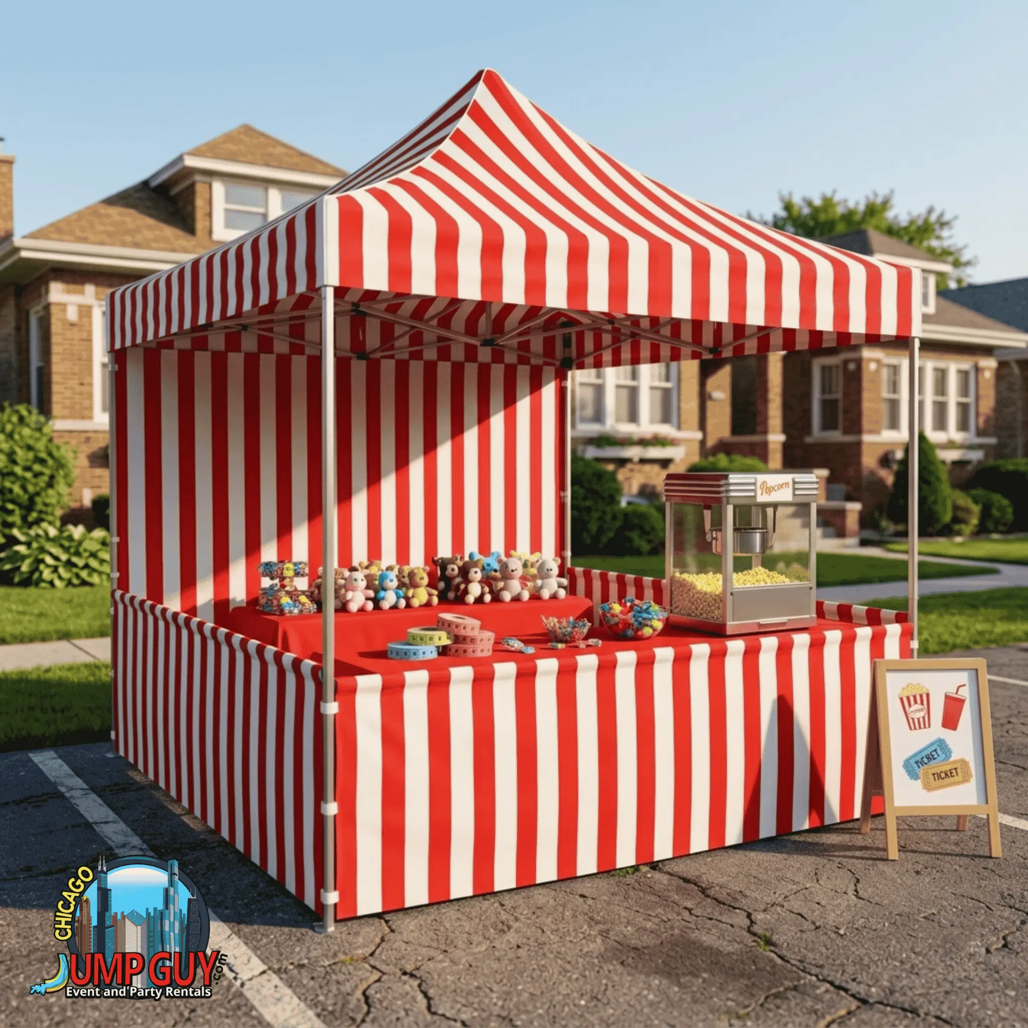 tent about card rental for Barrington IL events in ZIP code 60010